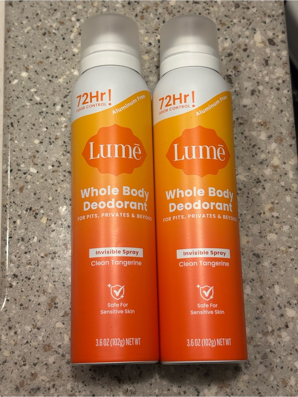 Lume Deodorant Spray Two (2)  in Tangerine